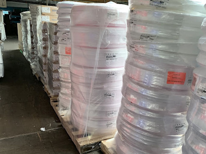 Flexible pipe coils at Hajoca El Monte Plumbing Supply